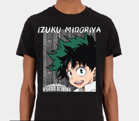 TSHIRT UOMO MHA IZUKU FACE TG L
