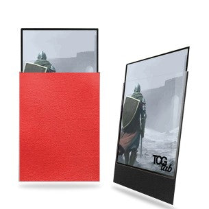 TcgLab - 100 Bustine Protettive Standard - Matte Ultra Clear - Rosso