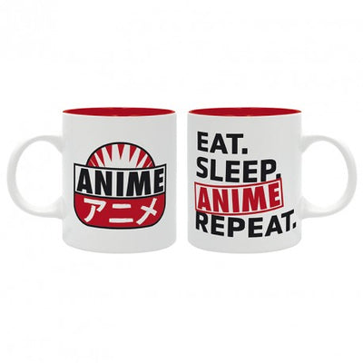 EAT SLEEP ANIME REPEAT MUG