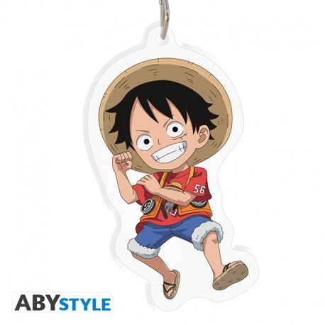 ONE PIECE RED LUFFY ACRYL KEYCHAIN