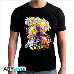 DRAGON BALL SAIYANS T-SHIRT XL