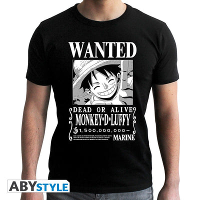 ONE PIECE WANTED LUFFY TSHIRT TG M