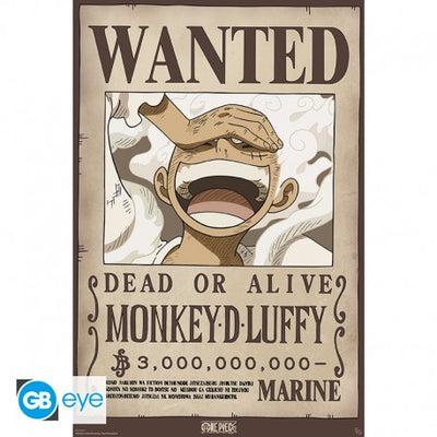 ONE PIECE WANTED LUFFY WANO POSTER