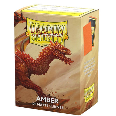 100 STANDARD SIZE MATTE ART SLEEVES - AMBER