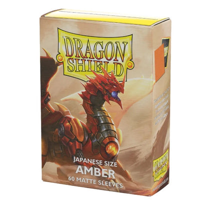 60 JAPANESE SIZE MATTE DUAL SLEEVES - AMBER