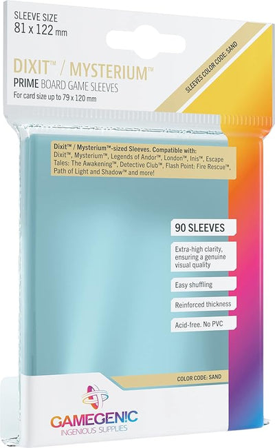 90 DIXIT/MYSTERIUM BOARD GAME PRIME SLEEVES 81 X 122MM