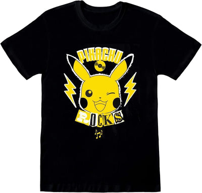POKEMON - T-SHIRT - PIKACHU ROCKS (KIDS) 5-6 YEARS