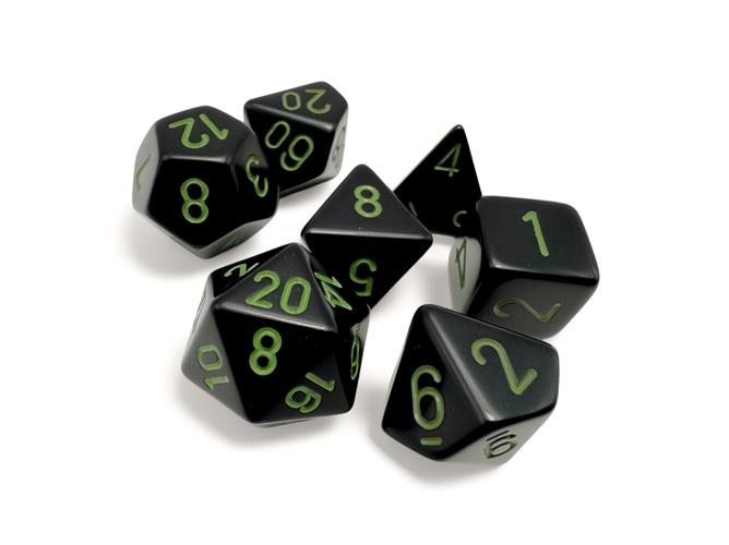 SET 7 DADI POLIEDRICI OPACHI