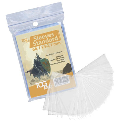 TcgLab - 100 Bustine Protettive Standard Overside Fit Economy - Ultra Clear - 50 micron